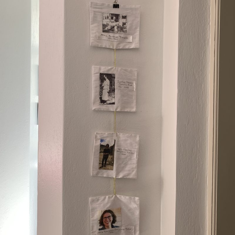 Hanging textile work