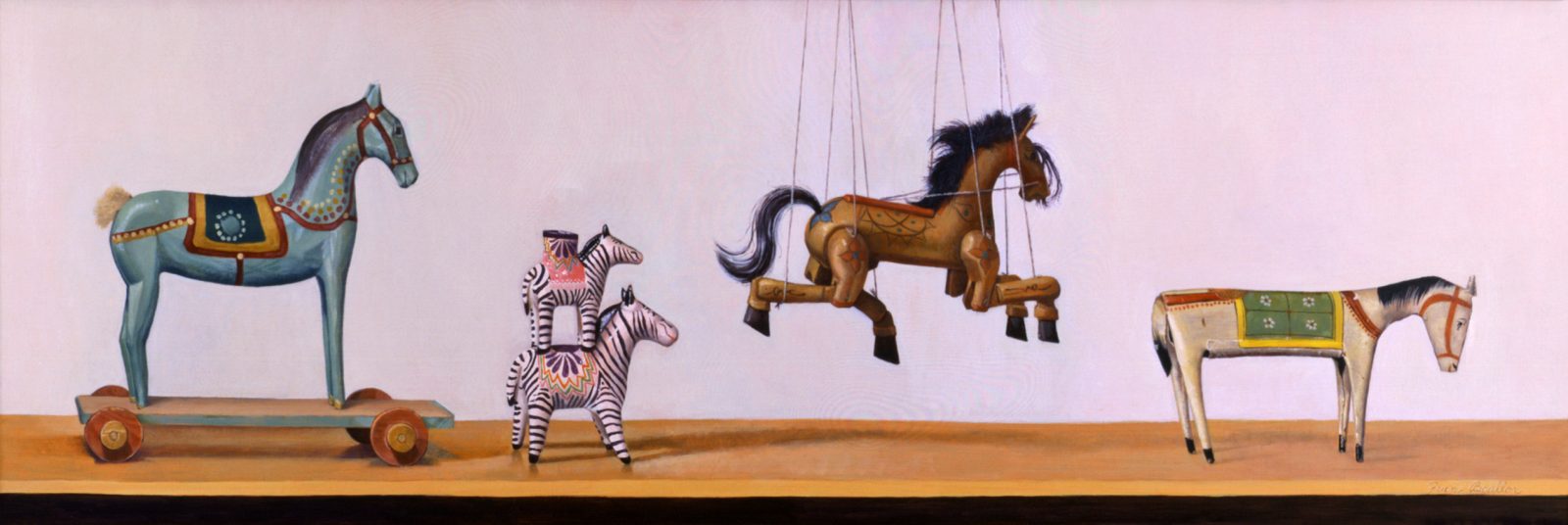 Horse of a Different Color, showed in Accidental Encounters at Lotus Fine Art in Woodstock