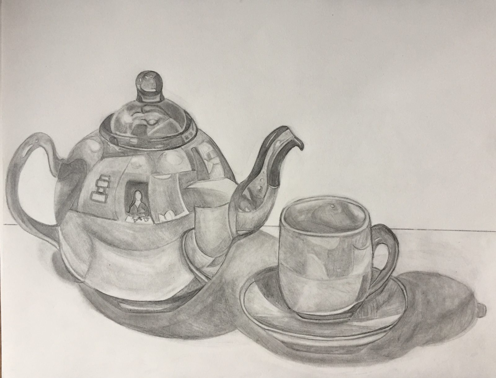 Still Life with TeaPot by Mia