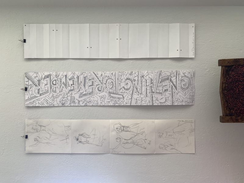 Three white works